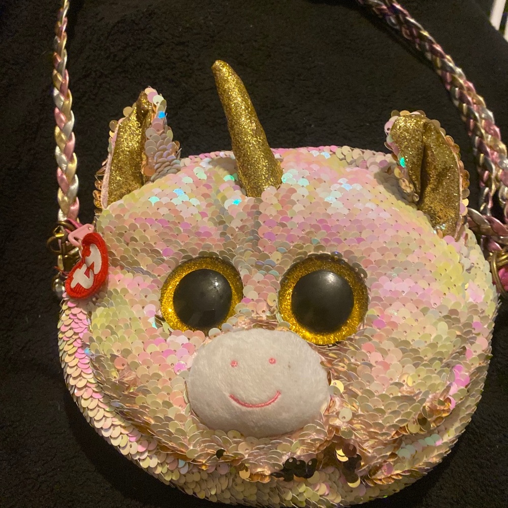 Ty Fantasia the unicorn sequin purse
